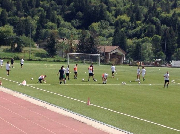 Allenamento squadra di calcio