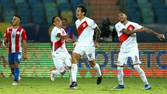 Lapadula in gol contro il Paraguay